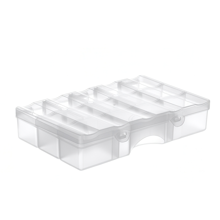 Box with lid, 13 Compartments, SMARTSTORE ORGANIZER MEDIUM, 29 x 19 x H6 cm