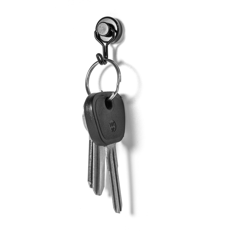 Strong Magnetic swivel hooks, Set of 3, MINI TWISTER, Ø 1,5 x 2,7 cm, Black