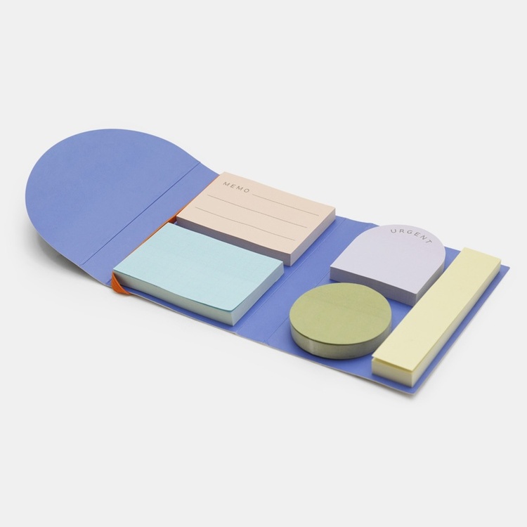  Sticky-Notes, 5 pads, KIKKERLAND, Assorted