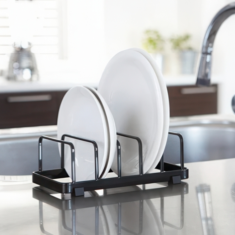 Plate Organiser, TOWER DISH STAND, 22 x 11 x H 7 cm, Yamazaki