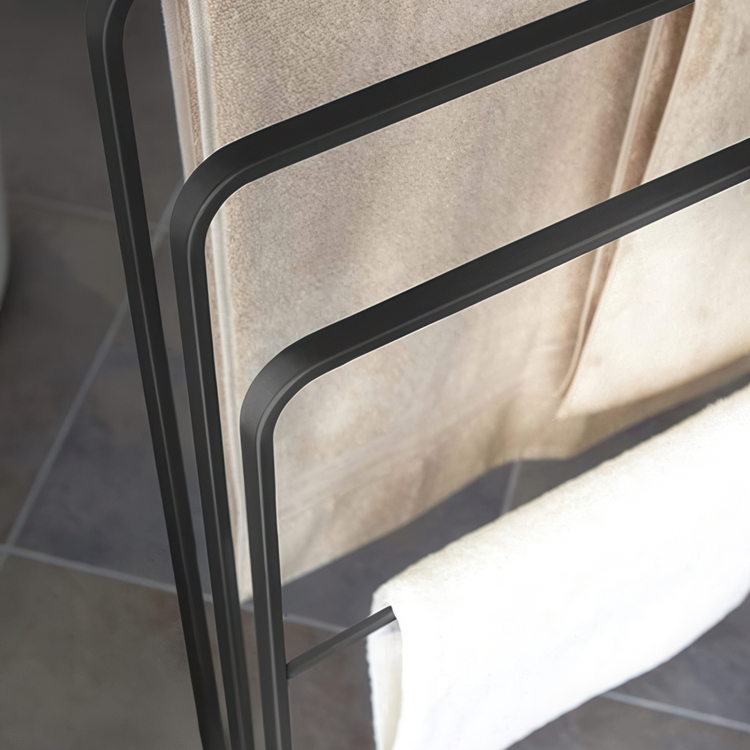 Rack in metal, TOWER TOWEL HANGER, 14 x 70 x H 81 cm