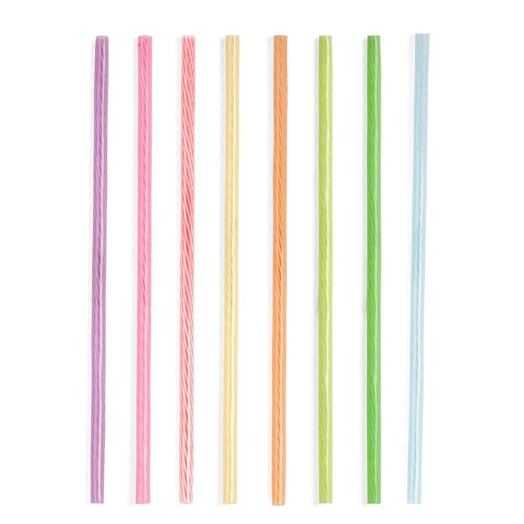 Drinking Straws, reusable, Set of 24, KIKKERLAND RAINBOW, 20 cm, Assorted