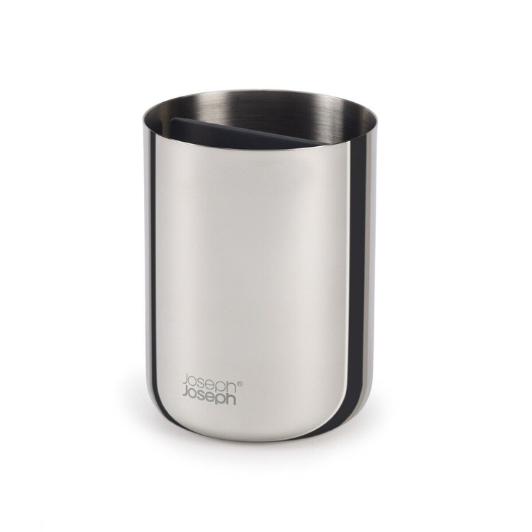  Caddy for electric toothbrushes, EASY STORE LUXE, Ø 9 x H 11,7 cm, Joseph Joseph, Stainless Steel 