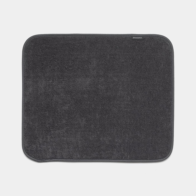 Dish Drying Mat, BRABANTIA MICROFIBRE , 47 x 40 cm, Dark Grey