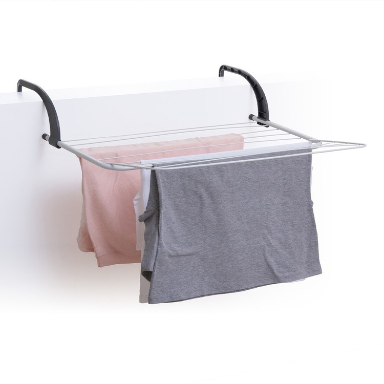 Drying rack, EXTENDING AIRER, 60 x 55 x H 13 cm, Black