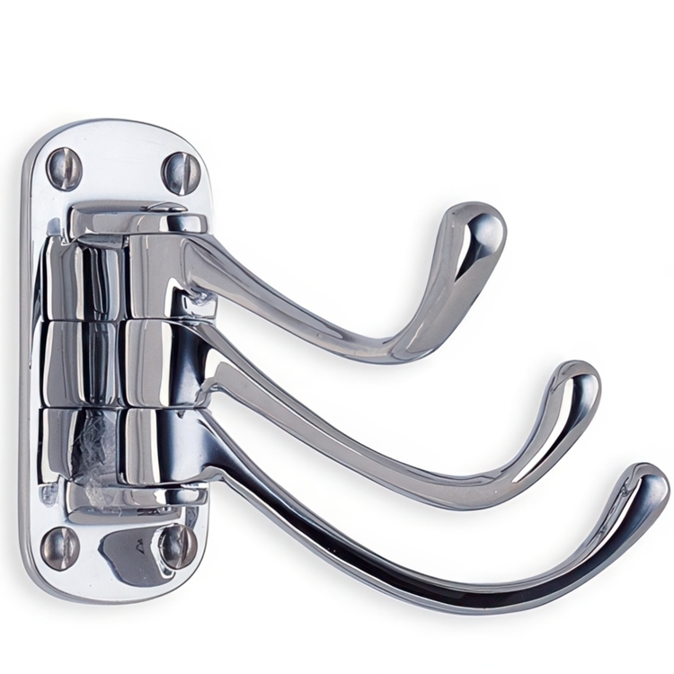 Triple swivel hook, BESLAGSBODEN, Chrome