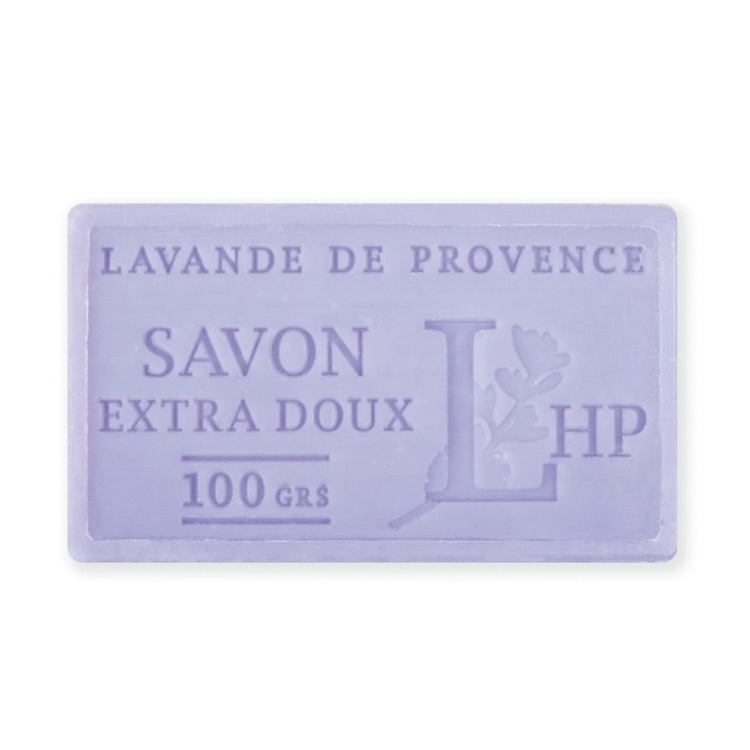 Soap with Lavender, 100 g, SAVON DE MARSEILLE LAVANDE DE PROVENCE, 8,5 x 5 x H 2,5 cm, Purple
