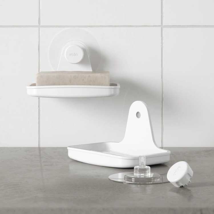Soap tray UMBRA FLEX ADHESIVE, White
