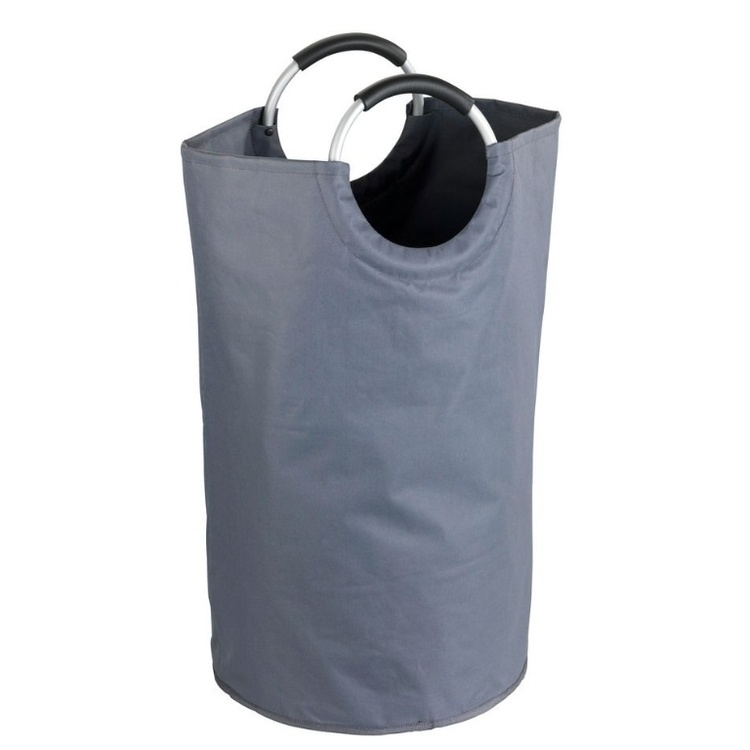 Laundry basket / Bag, 69 L, JUMBO, Ø 38 x H 72 cm, Anthracite