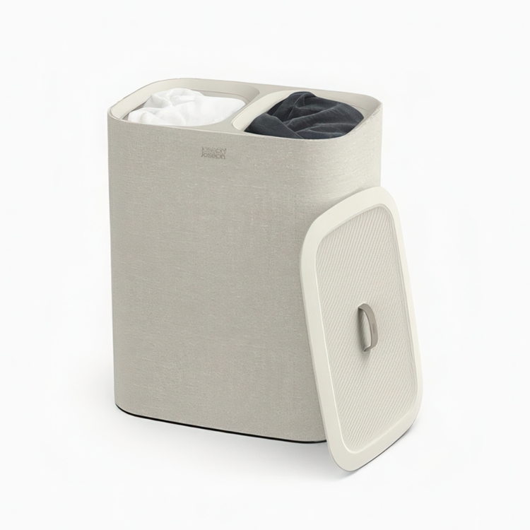 Laundry basket 2 parts, Removable bags, 90 L, JOSEPH JOSEPH DUO TOTA, 56 x 39,5 x H 71 cm
