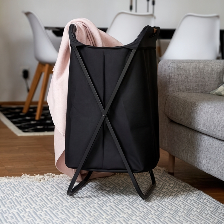 Laundry Bin, LOFT, 41 x 42 x H 80 cm, Black