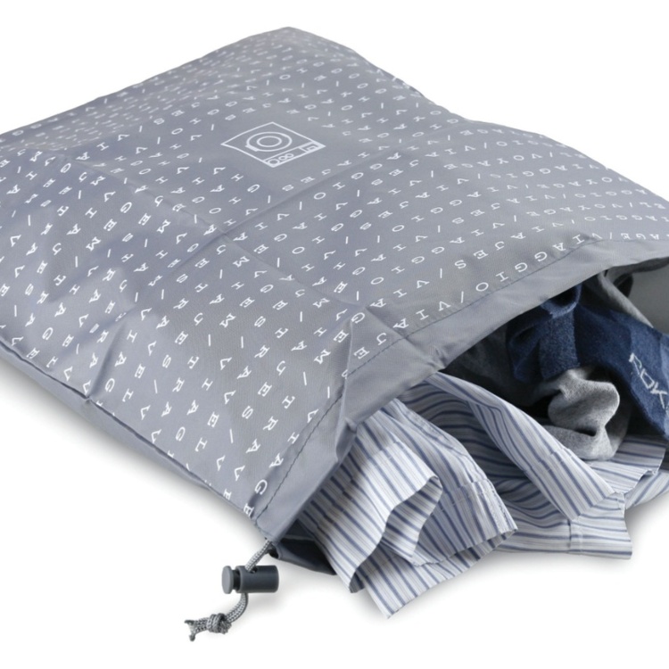 Laundry bag, TRAVEL - SACCHETTO LAVANDERIA, 40 x 45 cm, Grey