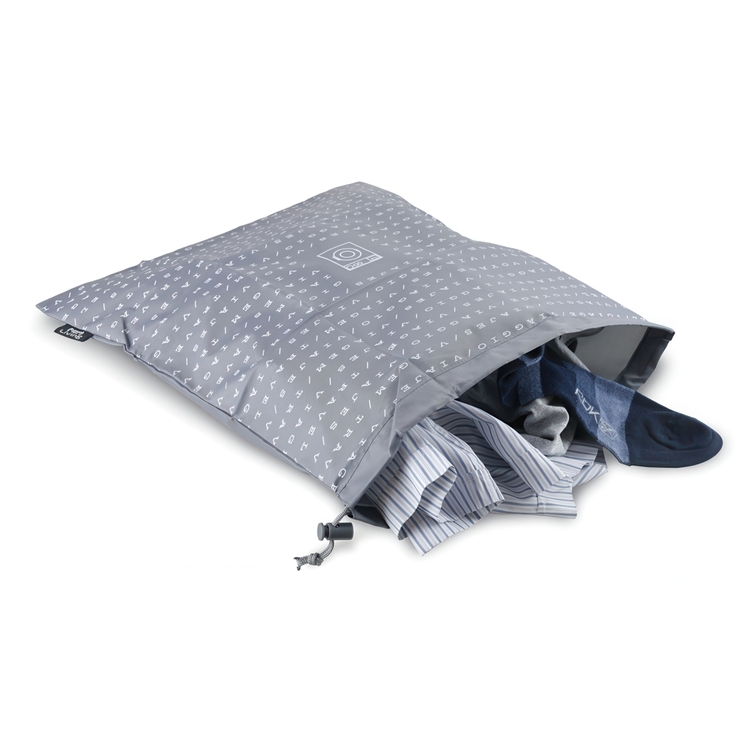 Laundry bag, TRAVEL - SACCHETTO LAVANDERIA, 40 x 45 cm, Grey