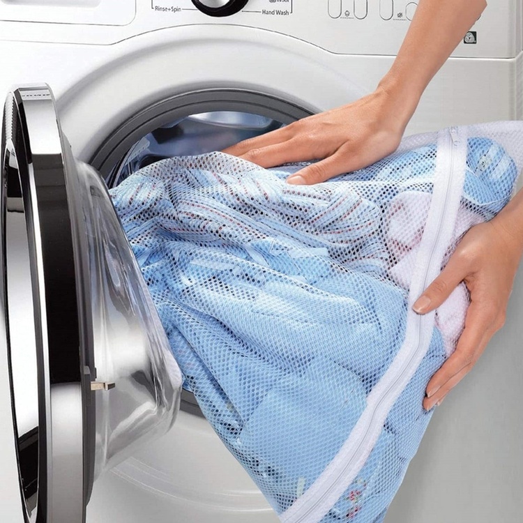 Washing bag, RETE SALVABUCATO LARGE, 50 x 70 cm, White