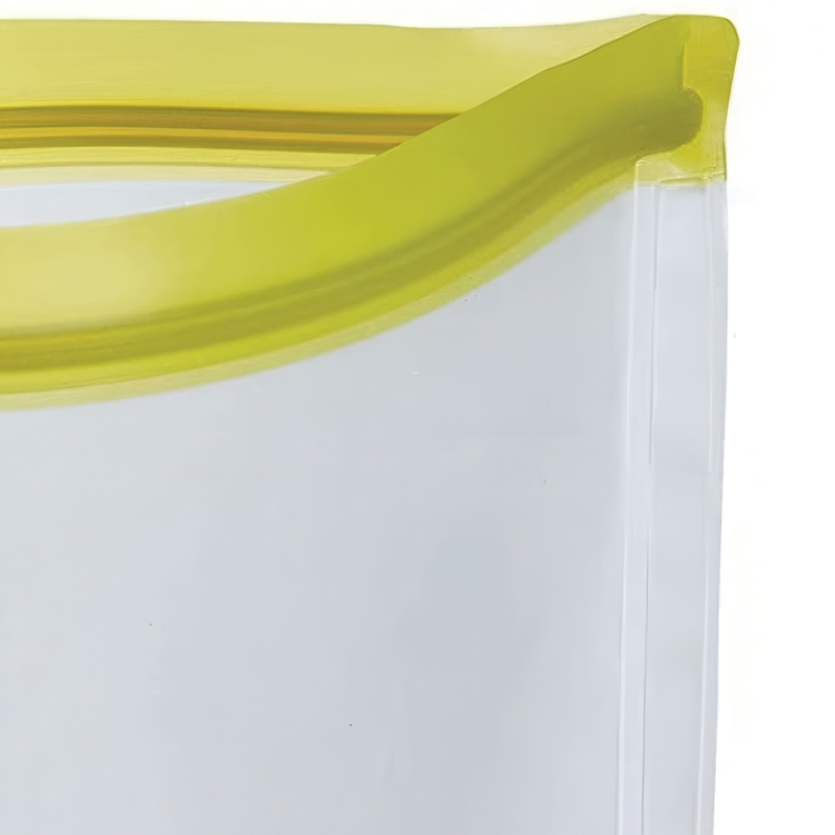Waterproof bag, SMART BAG MEDIUM, 22 x 19,5 cm, Transparent / Lime