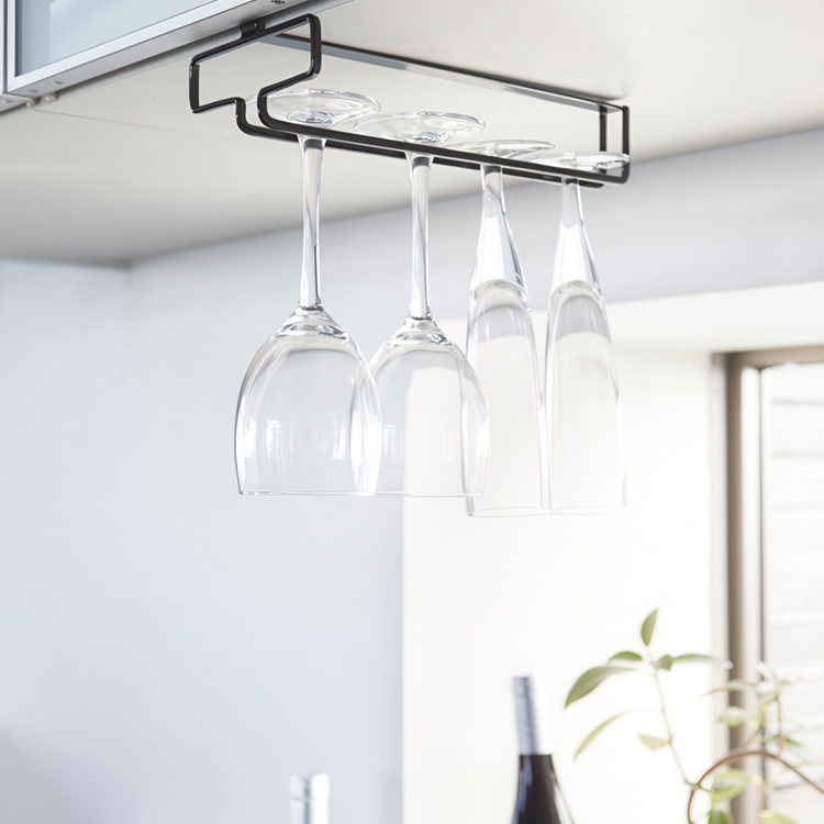 Under Cupboard Rack, TOWER WINE GLASS HANGER, Yamazaki