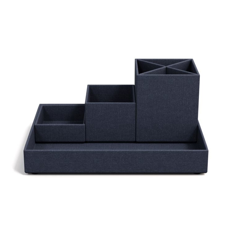 Desktop organizer, BIGSO LENA CANVAS, Blue 