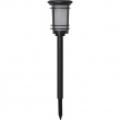 Solar-powered garden torch