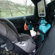 LED mirror for child car seat
