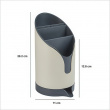 Cutlery Drainer, NEO, 12,8 x 11 x H 20,2 cm, Beige / Grey