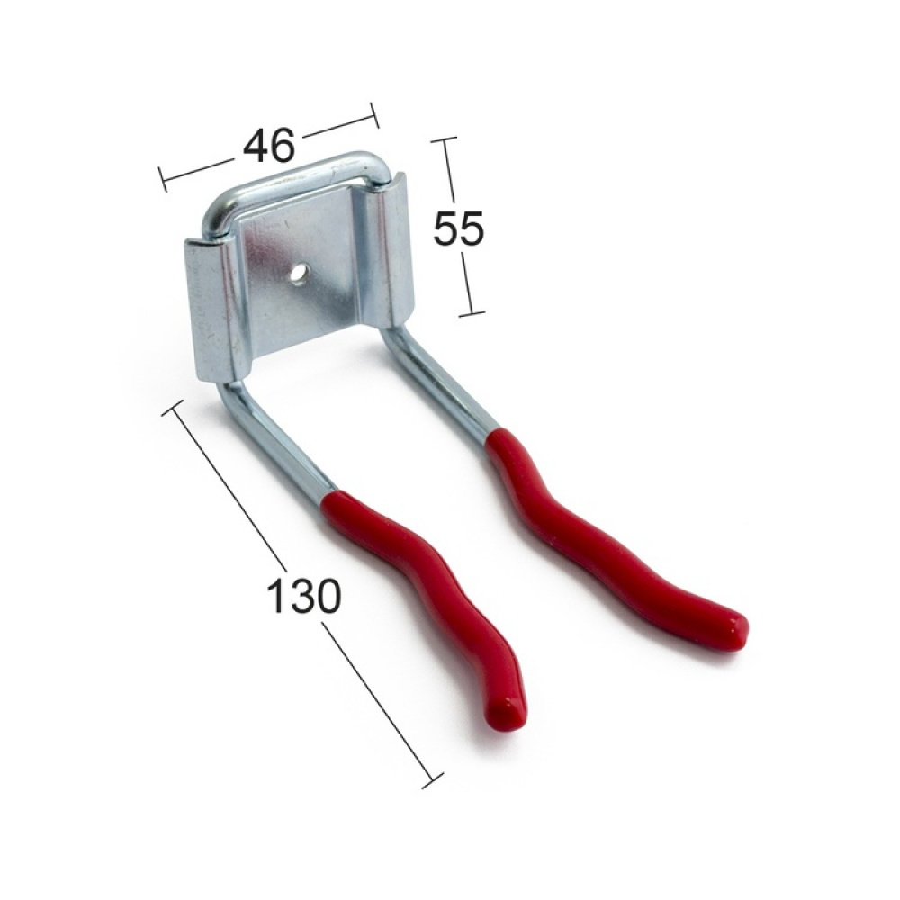 Vacuum hose holder / Utility hook , HABO, 13 cm, Silver / Red in the group Storage / Cleaning and waste sorting / Cleaning closet organizers at SmartaSaker.se (40369)