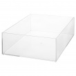 Storage box, Stackable, SELENA ORGANISER LARGE, 25,6 x 19,2 x H 8,5 cm, Clear 