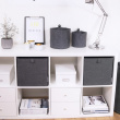 Storage basket, BIGSO CUBE, 31,5 x H 31,5 cm, Grey