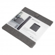 Storage basket, BIGSO CUBE, 31,5 x H 31,5 cm, Grey