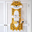 Hanging organizer, TIGER WALL POCKETS, 37 x H 85 cm, Orange