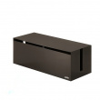 Cable organizer, WEB CABLE BOX, 40 x 15,5 x H 14,5 cm, Yamazaki, Dark Brown