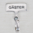 Hook with sign, GÄSTER, Exmez, Sand-cast aluminum