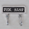 Double hook, DISK & HAND, Exmez, Black / aluminum