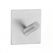 Hook, Self-adhesive, Square, BESLAGSBODEN, 4,5 x H 4,5 cm, Brushed stainless steel