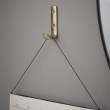 Hook, SKOLKROK 1021, H 8 cm, Brass