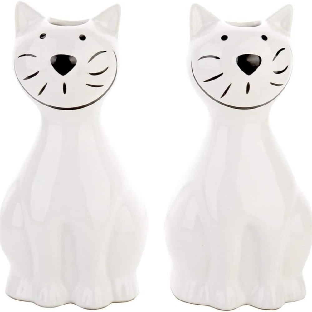 Hanging humidifier, Ceramic, Set of 2, NICE WHITE CATS, White in the group Storage / Laundry and care at SmartaSaker.se (41667)