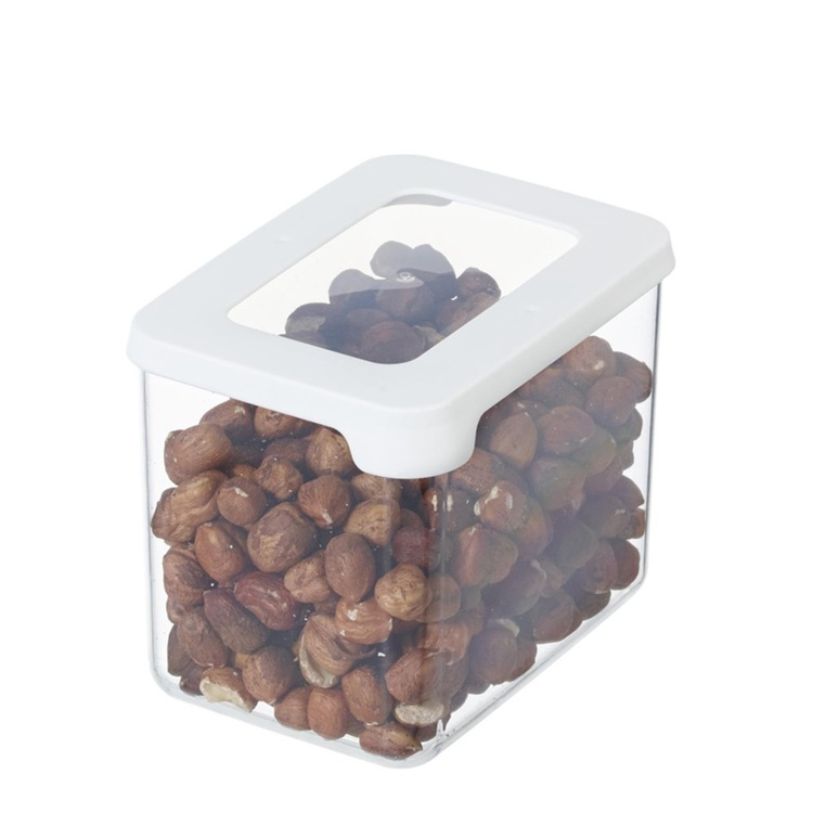 Transparent container, Airtight, 0,8 L, VISION, Clear / White in the group Storage / Kitchen storage / Storage jars / SmartStore storage jars at SmartaSaker.se (41672)