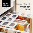 Transparent container, Airtight, 0,8 L, VISION, Clear / White
