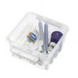 Box, SMARTSTORE 7L HOME, 28 x 28 x H 17 cm, Clear / White