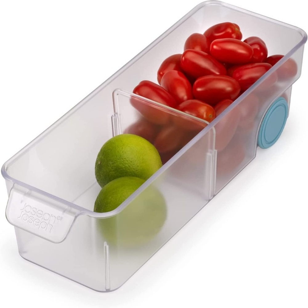 Storage box with wheels, JOSEPH JOSEPH COMPACT STORAGE BIN, 10,4 x 30,8 x H 8,5 cm, Transparent in the group Storage / Kitchen storage / Fridge storage at SmartaSaker.se (41798)