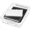 Storage Box, SMARTSTORE 7,4L HOME, 40 x 30 x H11 cm, Clear / White