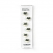 Magnets, Set of 6, SWEETHEART, Silver