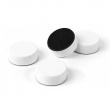 Magnets Extra Strong, WHITE, 4 pcs, Ø 2,3 cm x H 0,9 cm, white