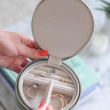 Travel Jewellery Box, Round, STACKERS, Ø 12 x H 4,5 cm, Pebble Grey