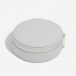 Travel Jewellery Box, Round, STACKERS, Ø 12 x H 4,5 cm, Pebble Grey