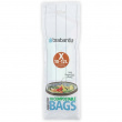 Caddy Liners, Compostable, 10 -12 L Set of 10, BRABANTIA BIN LINERS CODE X, White