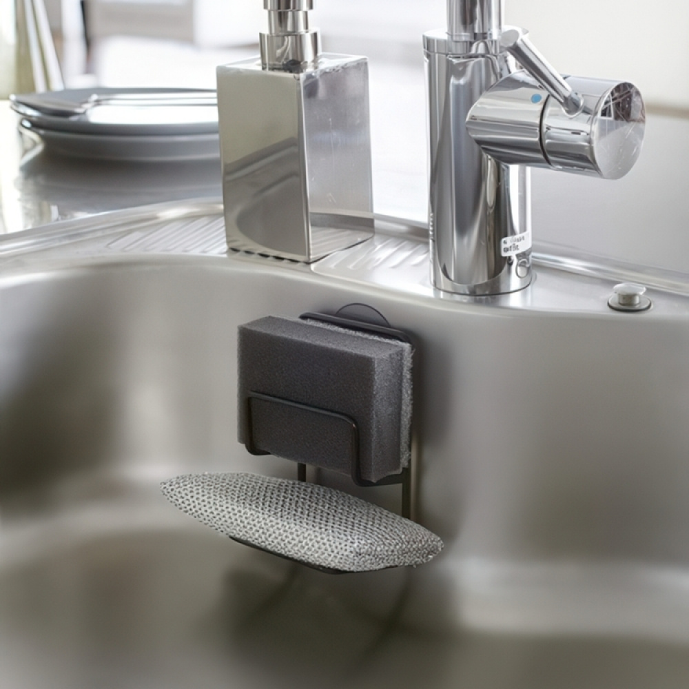 Sponge holder, TOWER DOUBLE, 7,5 x 6,3 x H 12,7 cm, Yamazaki in the group Storage / Kitchen storage / Dish racks and sink accessories at SmartaSaker.se (42909)