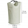 Laundry basket / Bag, 69 L, JUMBO, Ø 38 x H 72 cm, Off white