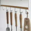 Under Shelf storage, 6 hooks, TOSCA UTINSIL HOOKS, Yamazaki, White