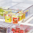 Drawer with divider, THE HOME EDIT FRIDGE DRAWER, 17x 31,4 x H 12 cm, Transparent