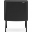 Recycling station on legs, 2 inserts, BRABANTIA BO TOUCH, 23 + 11 L, Black